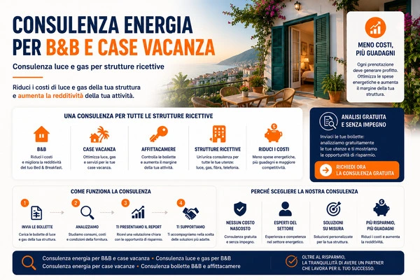 consulenza energia b&b e case vacanza