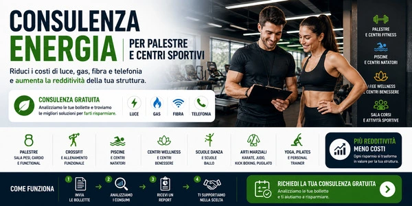 Consulenza energia palestre e centri sportivi