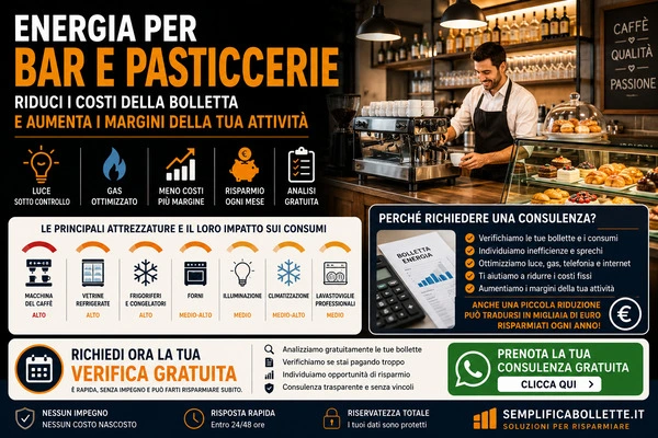 Energia per Bar e Pasticcerie: Come Ridurre i Costi della Bolletta